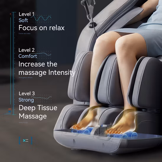 Melhor preço barato elétrico de gravidade zero Voltar Shiatsu amassar corpo inteiro 4D reclinável SPA jogos escritório cadeira de massagem de luxo